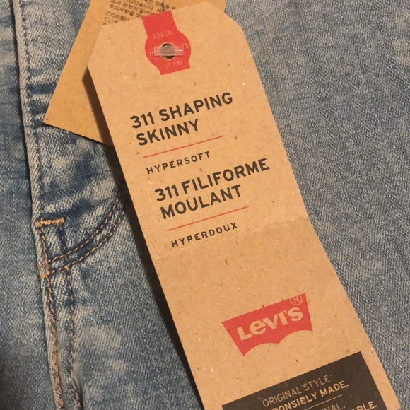 Levi’s 311 Faded Floral Print Shaping Skinny Size 26/30 NWT - Picture 6 of 6